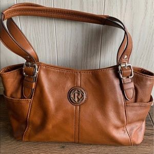 Relic | Cognac Faux Leather Shoulder Bag